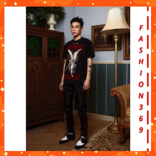 Áo phông nam MIKENCO Thiên thần Fallen angel tshirt,áo thun mikenco dáng unisex
