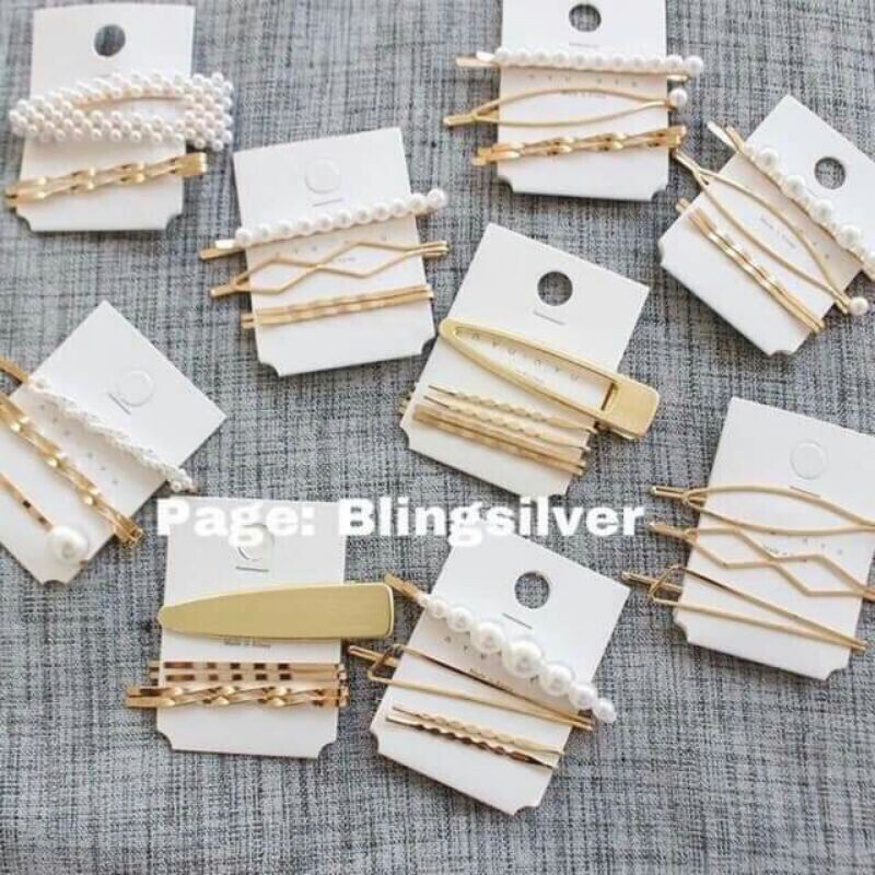 set 5 kẹp tóc mái