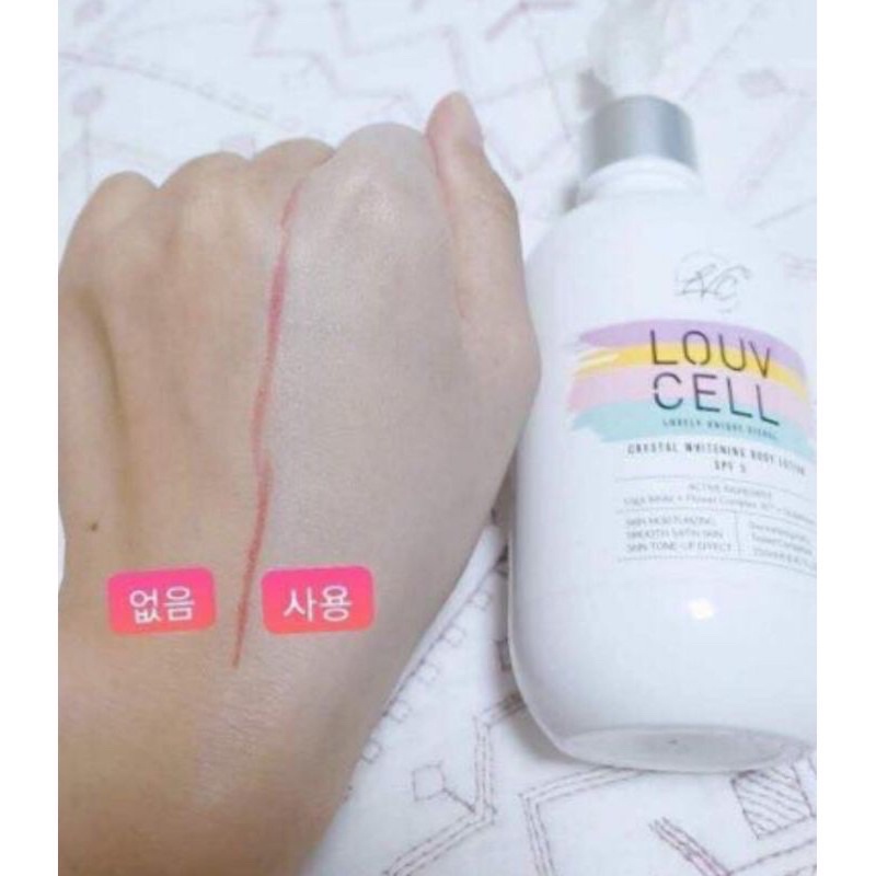[FREE SHIP] Kem Dưỡng Thể Trắng Da body Louv Cell Crystal Whitening