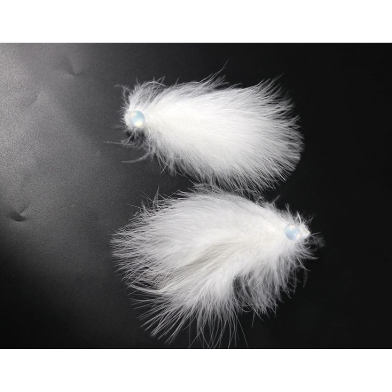 1 KẸP LÔNG VŨ TRẮNG CỔ TRANG VŨ KHÚC THẦN TIÊN