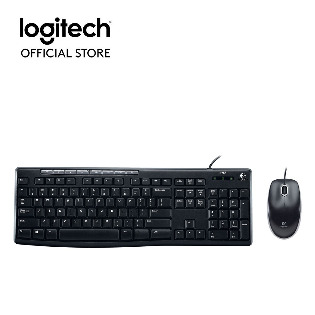 Bộ Bàn Phím Chuột Có Dây Logitech MK200_MEDIA COMBO MK200 - Hàng Chính Hãng | BigBuy360 - bigbuy360.vn