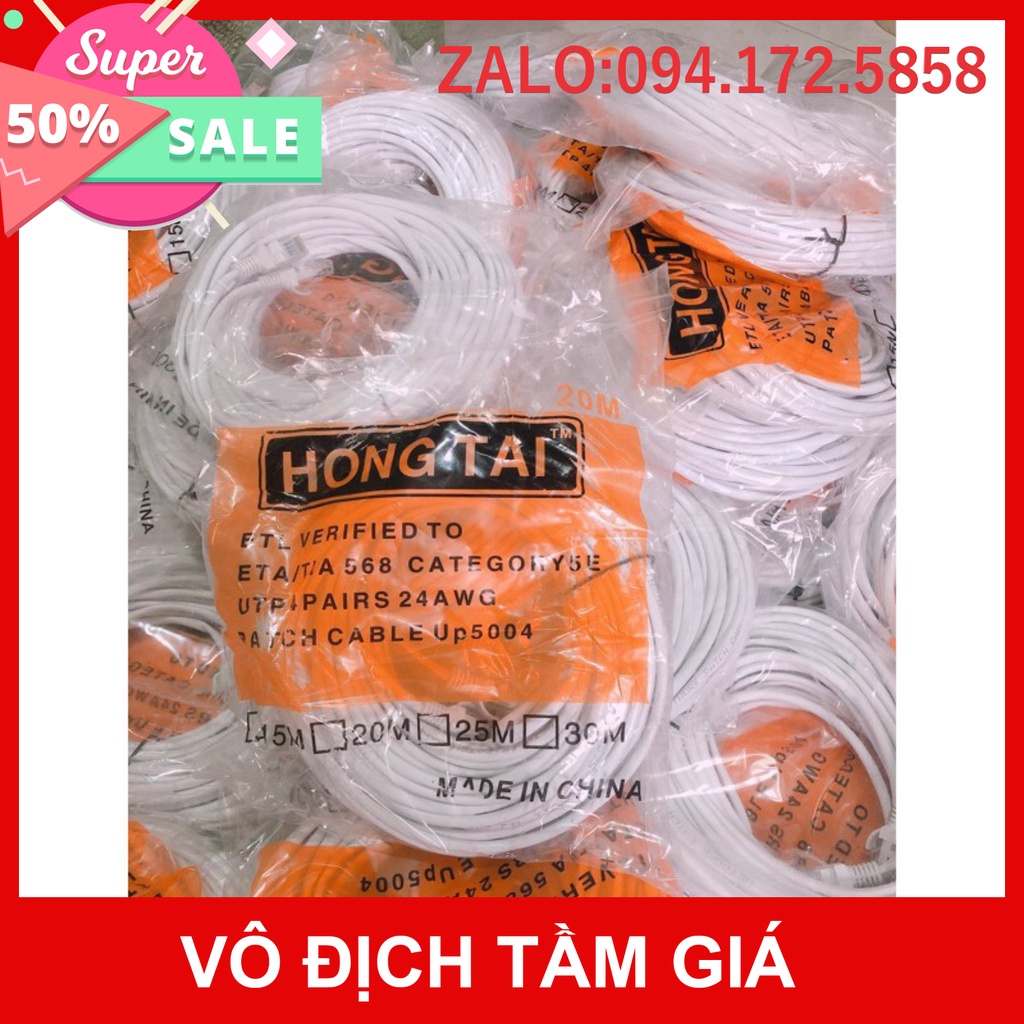 HOT - Dây mạng bấm sẵn dài 20m - Dây cáp mạng lan internet xịn tốt cao cấp