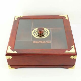 Khay mứt Tết gỗ hương