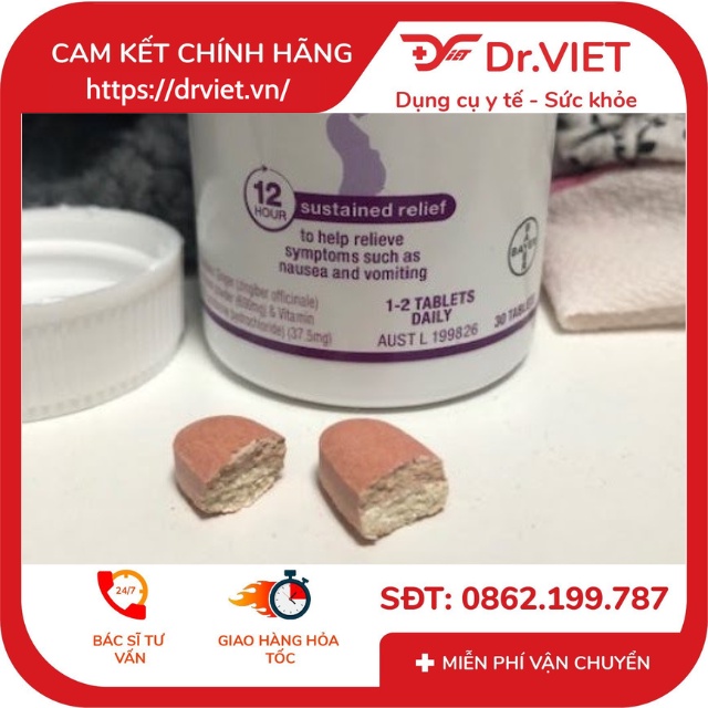 Viên uống chống ốm nghén Elevit - Viên uống hỗ trợ giảm các triệu chứng do ốm nghén, giảm các cảm giác buồn nôn và nôn