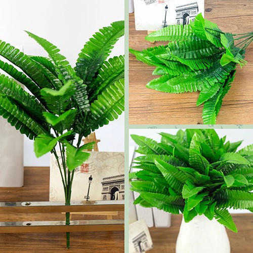 7 nhánh cây dương xỉ nhân tạo trang trí nhà cửa