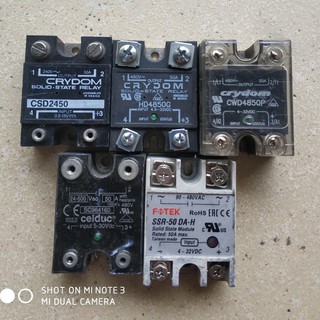 SSR (rơ le bán dẫn) 50A,  tháo tủ điện công nghiệp, hàng đẹp, DC-AC