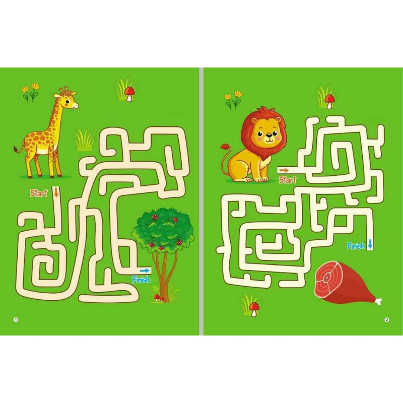 COMBO 4 cuốn Trò chơi Mê Cung Tìm Kiếm phát triển trí tuệ- phiên bản Wipe Clean: Viết xóa được. Tặng kèm 2 bút