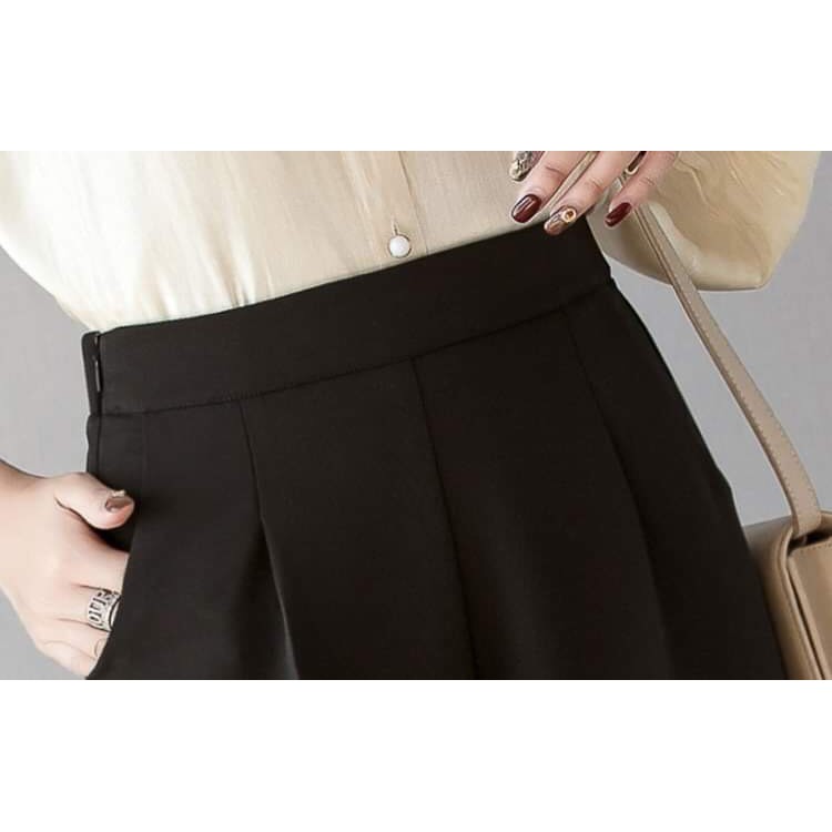Quần baggy công sở khoá sườn xẻ gấu | BigBuy360 - bigbuy360.vn