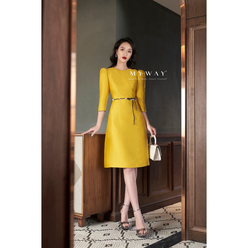 Đầm Nữ Công Sở MY WAY Tay Lỡ Basic Sang Trọng 4MD0804