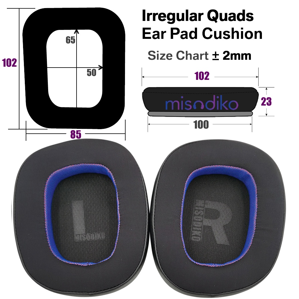 Đệm Tai Nghe Gaming misodiko Cho Logitech G633 G933 G930 G430 G230 G231 G331 G431 G332 G432 G433