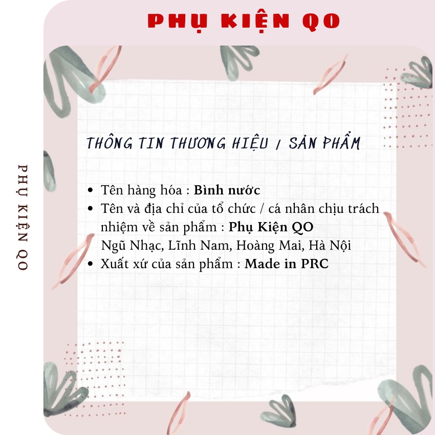 Túi, bao đựng và dây đeo phụ kiện bình nước, cốc, bình thủy tinh, bình giữ nhiệt tiện lợi – BN17