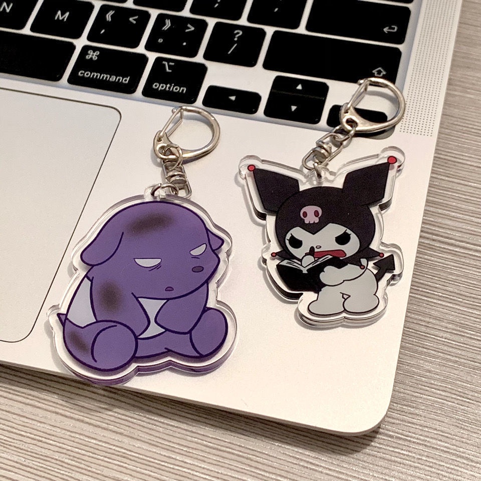 Móc Khóa Cặp Đôi Bằng Acrylic Dễ Thương