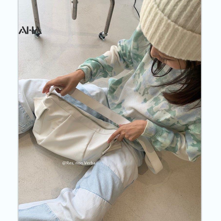 Túi xách AHA official chất liệu da cỡ lớn phong cách cổ điển cho nữ