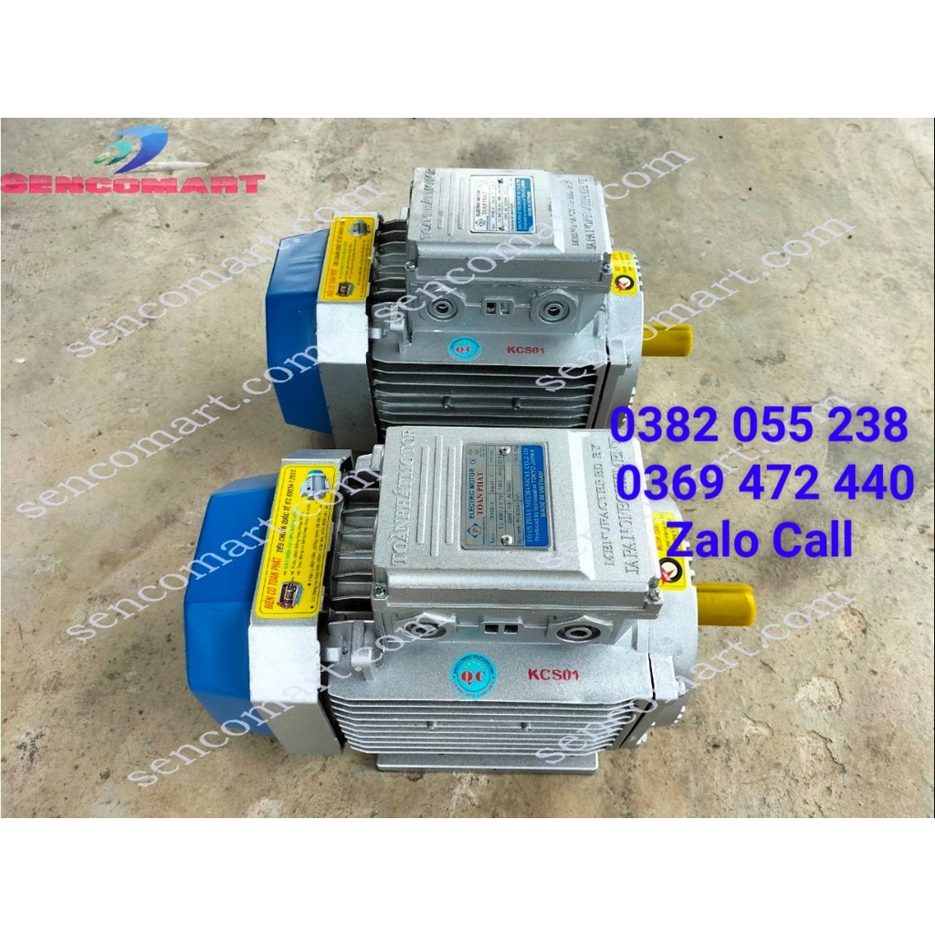Mô tơ động cơ điện TOÀN PHÁT 3kw  điện 1 pha 220V, tốc nhanh 2900v/p dây đồng 100%, trục 24mm