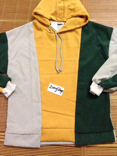 ẢNH THẬT ÁO ĐÔI HOODIE NAM NỮ PHỐI 3 MÀU | BigBuy360 - bigbuy360.vn