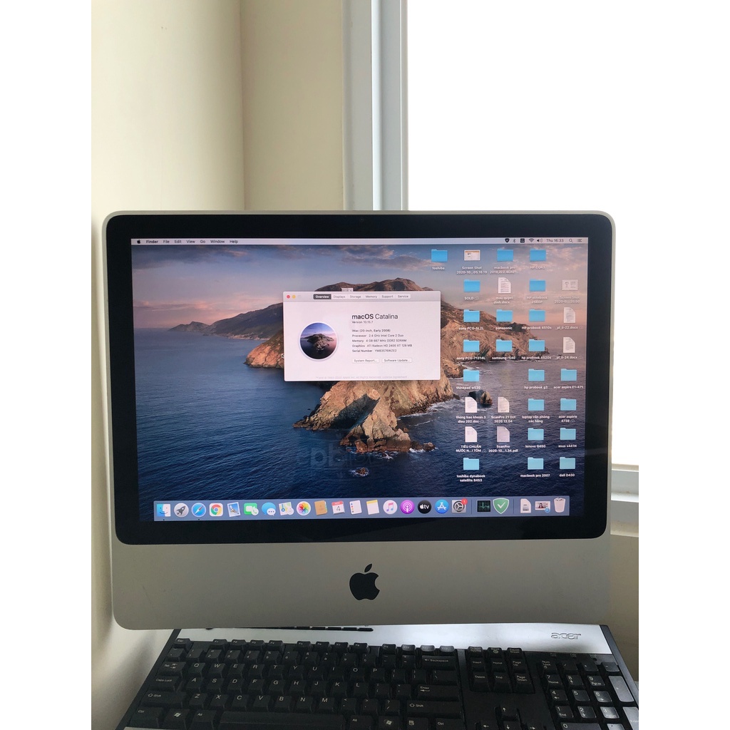 iMac 2008 cũ(siêu hiếm),core 2 duo,4GB ram, 120GB SSD, 20ich màn hình đẹp, nghe nhạc hay | BigBuy360 - bigbuy360.vn