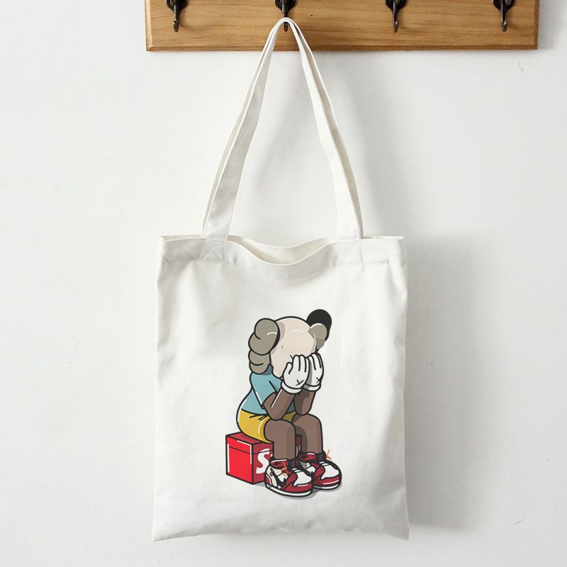 Túi Tote Vải In Hình Kaws