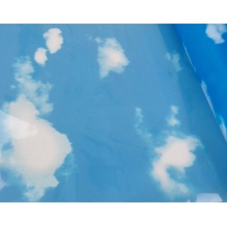 giấy dán kính mây xanh khổ 45cm - giá bán 1 mét