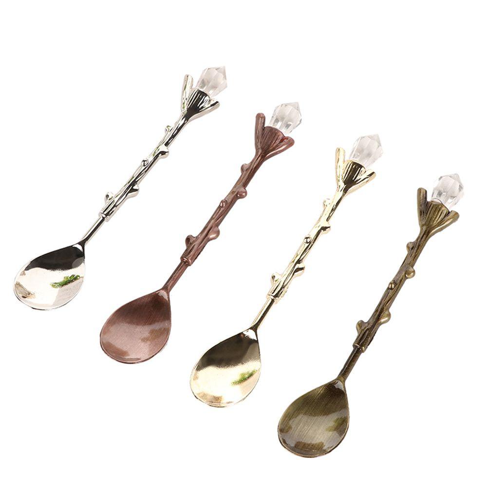 YIYU Muỗng Khuấy Cà Phê Hình Nhánh Cây Dễ Thương