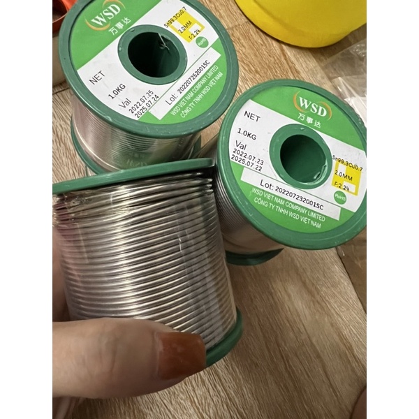 Thiếc Hàn loại xịn chuẩn siêu bóng 1.2 mm,1.6mm,2.0mm,0.8mm.1mm
