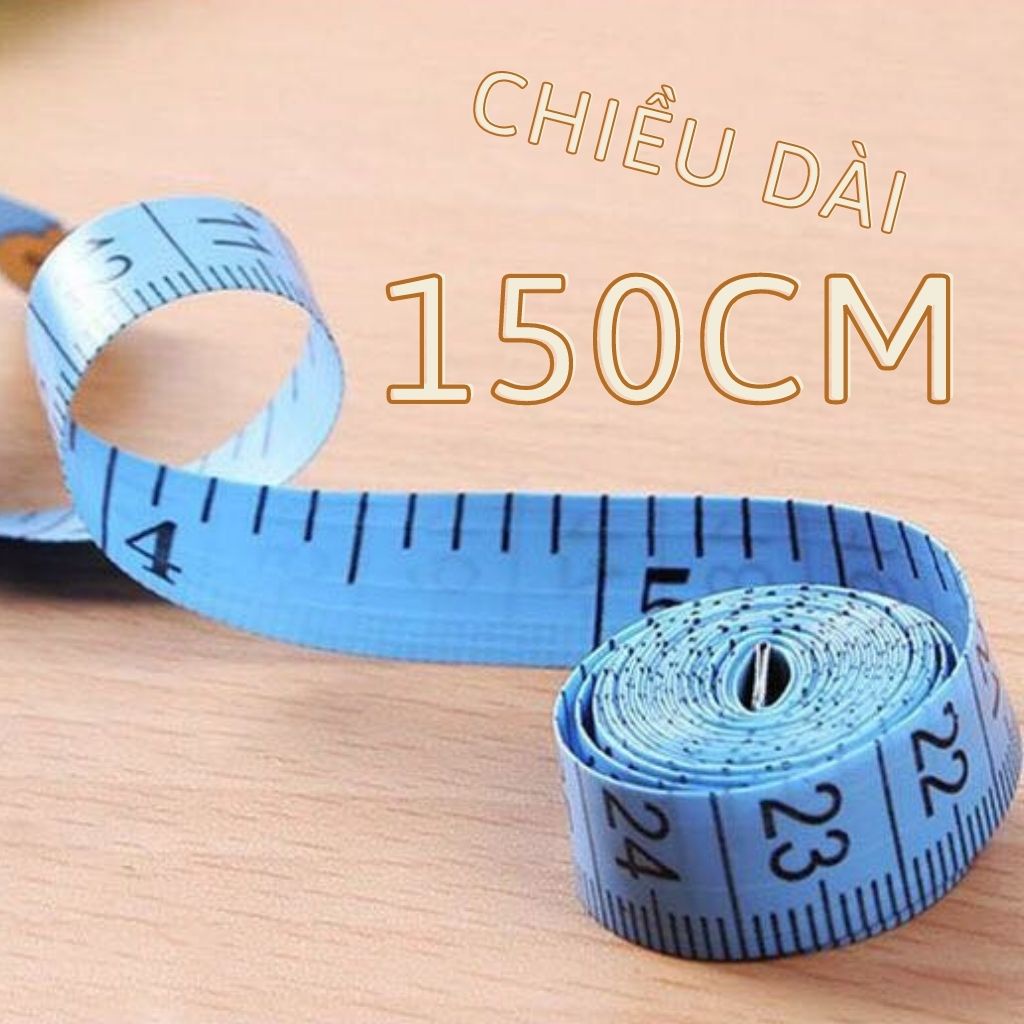 Thước dây cuộn, thước dây đo eo mini chiều dài 150cm dùng đo chiều cao, đo quần áo