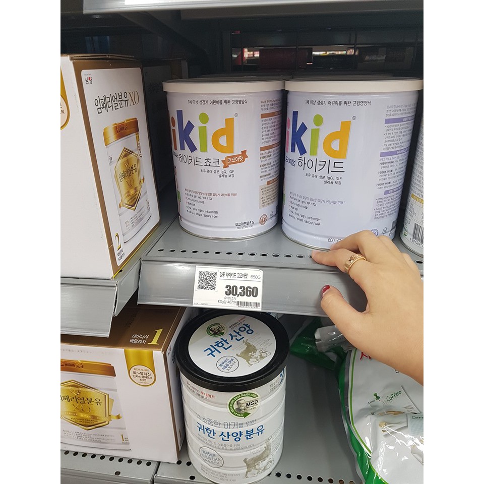 Sữa HIKID -HÀN QUỐC XÁCH TAY CHUẨN 100% ( CÓ HÓA ĐƠN MUA TẠI CÔNG TY IDONG HÀN QUỐC)