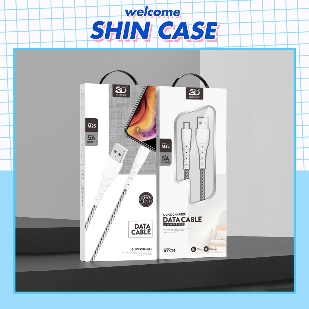 Cáp sạc SD-M25 Cho Điện Thoại Phụ Kiện Tai Nghe Bluetooth Cáp Sạc Pin Dự Phòng - Shin Case