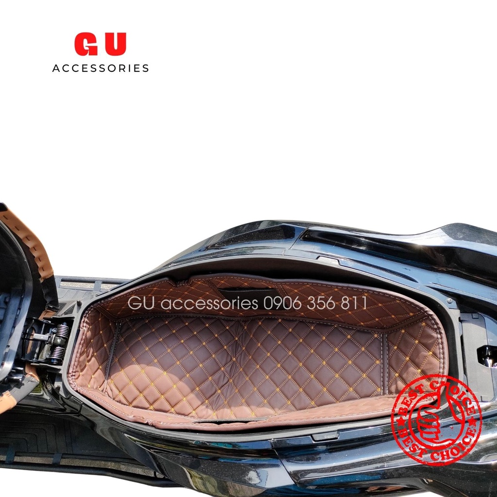 Lót cốp xe máy HONDA PCX 160 chất liệu da cao cấp chống nóng thiết kế có túi tiện dụng GU
