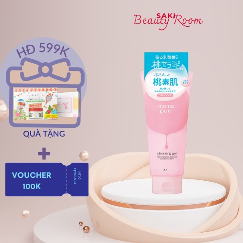 Tẩy trang hàng nội địa Nhật Bản dạng gel momopuri 150g tẩy trang cho mọi loại da