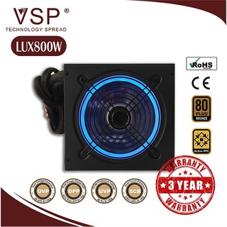 Nguồn CST - VSP LUX 800W (Fan Led RGB) - BH 36th