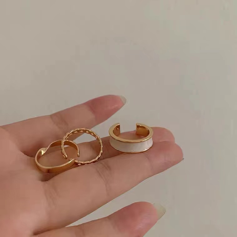 Set Ba Chiếc Nhẫn Đeo Khớp Ngón Tay Thời Trang Nữ