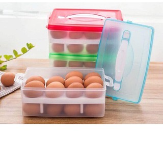 Hộp đựng trứng 2 tầng 24 quả tiện dụng