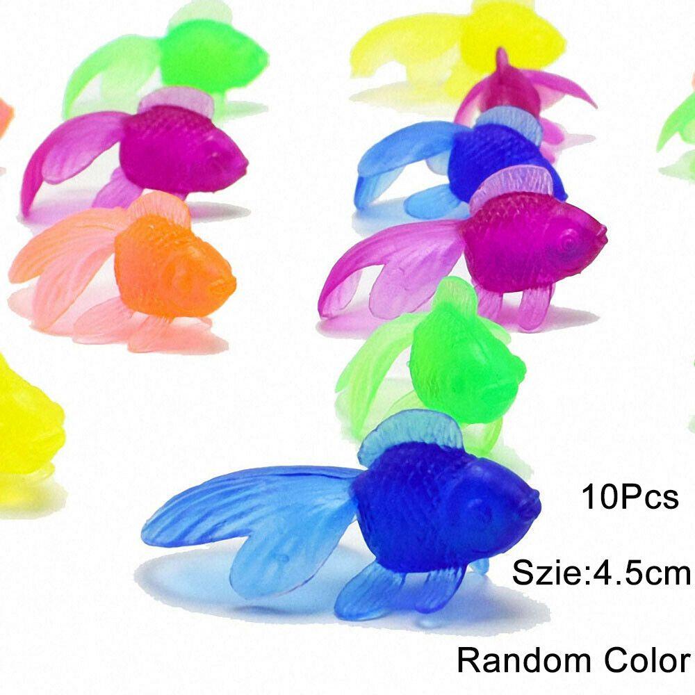 BEBETTERM Set 10 Đồ Chơi Nhà Tắm Hình Cá Vàng Mini Cho Bé