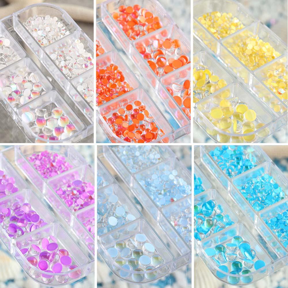 OCEANMAP Hạt Đá Lấp Lánh Trang Trí Móng Tay Nghệ Thuật