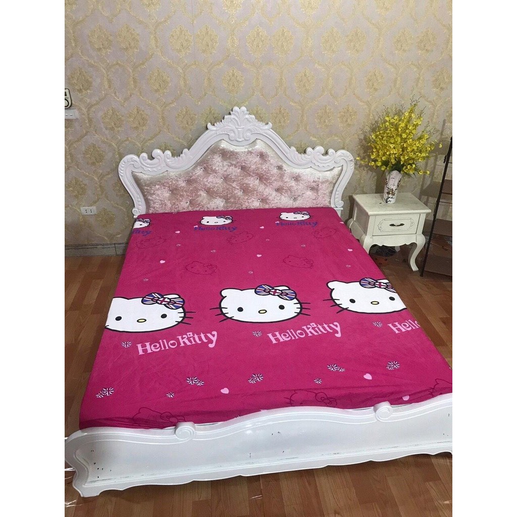 Ga Chống Thấm cotton 1m2,1m4,1m6,1m8, hello kitty cờ anh