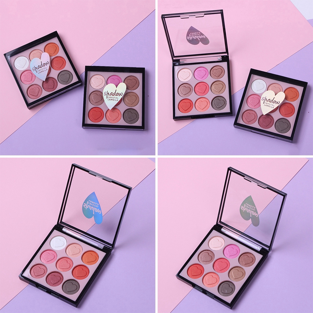 [Hàng mới về] Bảng phấn mắt lấp lánh 9 màu chống thấm nước lâu trôi