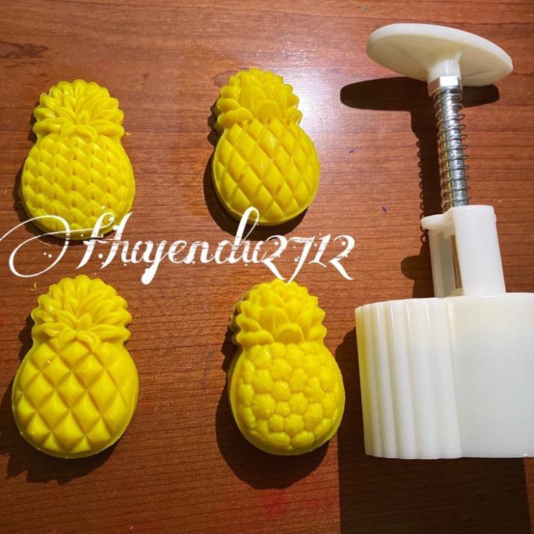 Khuôn trung thu lò xo - mẫu quả dứa 30g-50g làm bánh dứa