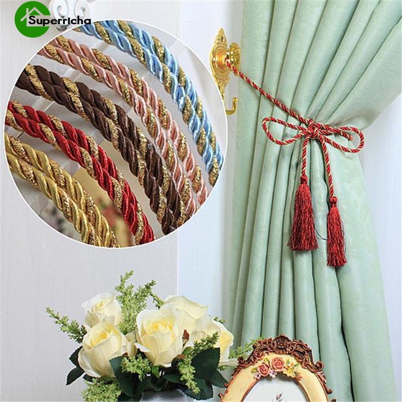 Dây buộc Rèm cửa sổ phối tua rua độc đáo trang trí nhà cửa/ phòng khách/ phòng ngủ