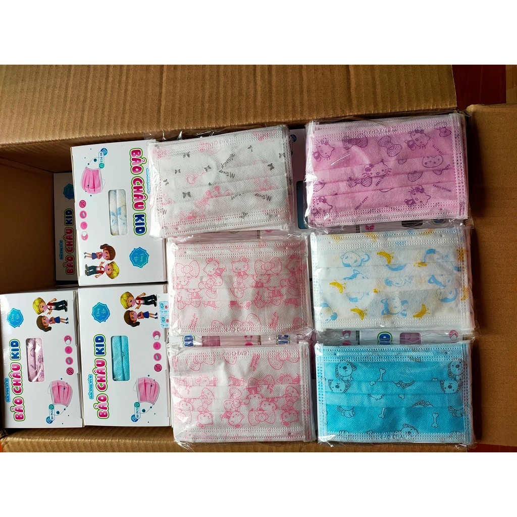 Khẩu Trang Y Tế 4 Lớp Trẻ Em In Hình Nhiều Màu Sắc | BigBuy360 - bigbuy360.vn