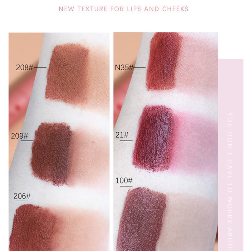 Son môi kiêm má hồng NOVO màu sắc lâu trôi cao cấp