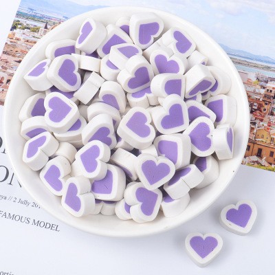 Sticker trái tim hai màu - phụ kiện handmade ốp lưng