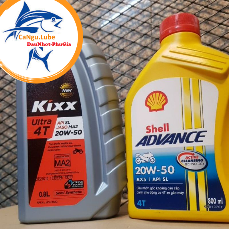 [DauNhot-PhuGia]Nhớt shell đỏ 20W50 chai 800ml, nhớt shell AX5 20w50 kết hợp nhớt kixx 20W50 thương nhiệu giá rẻ từ HQ