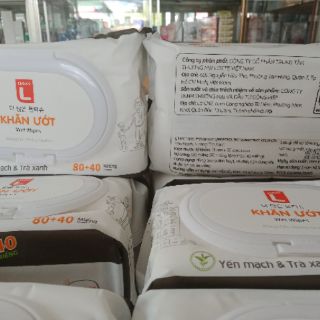 Bịch 120 miếng khăn ướt siêu thị Lotte