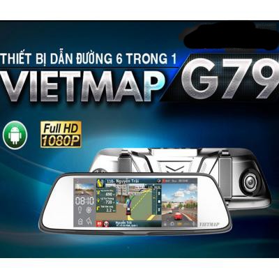 Vietmap G-79 Camera hành trình kẹp gương đa năng tích hợp dẫn đường