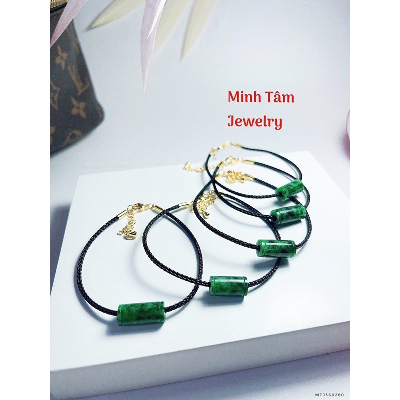 Vòng tay dây cước lu thống ngọc sơn thuỷ-Minh Tâm Jewelry