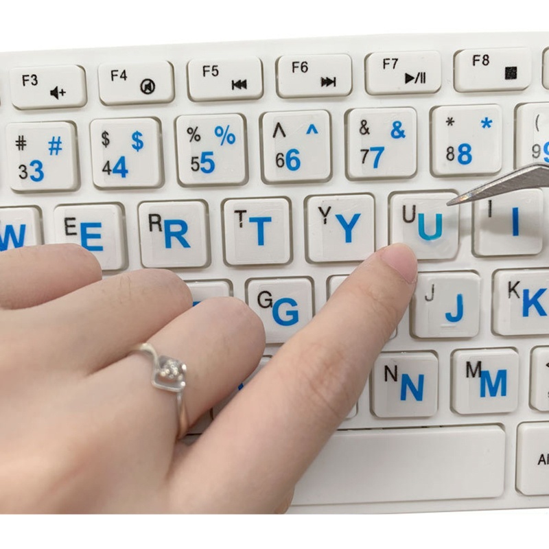 Miếng Dán Trang Trí Bàn Phím Họa Tiết Chữ Tiếng Anh Độc Đáo Cho Máy Tính Bảng / Laptop
