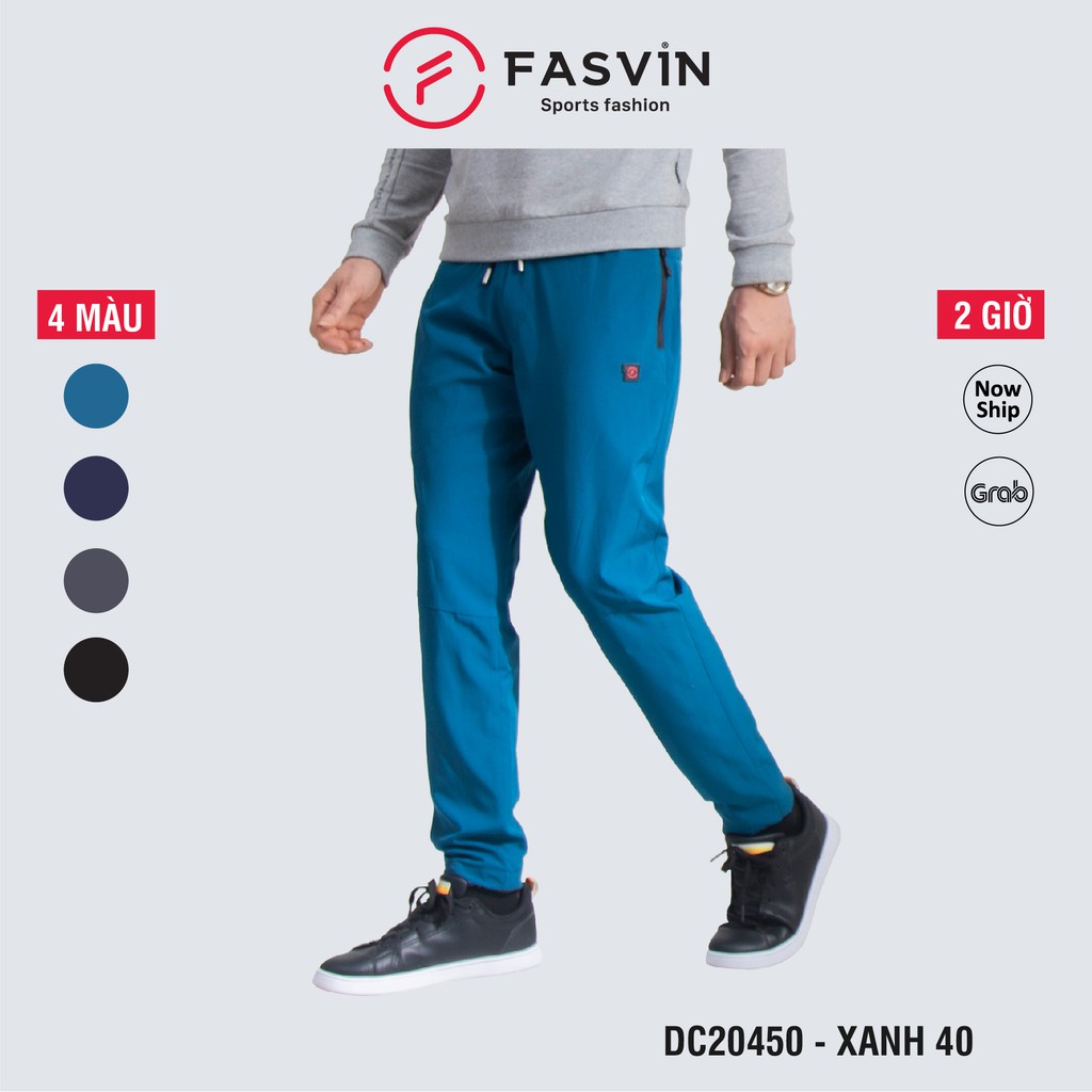 Quần thể thao nam Fasvin DC20450.HN ống suông vải hai lớp lót lưới chất gió chun cao cấp.