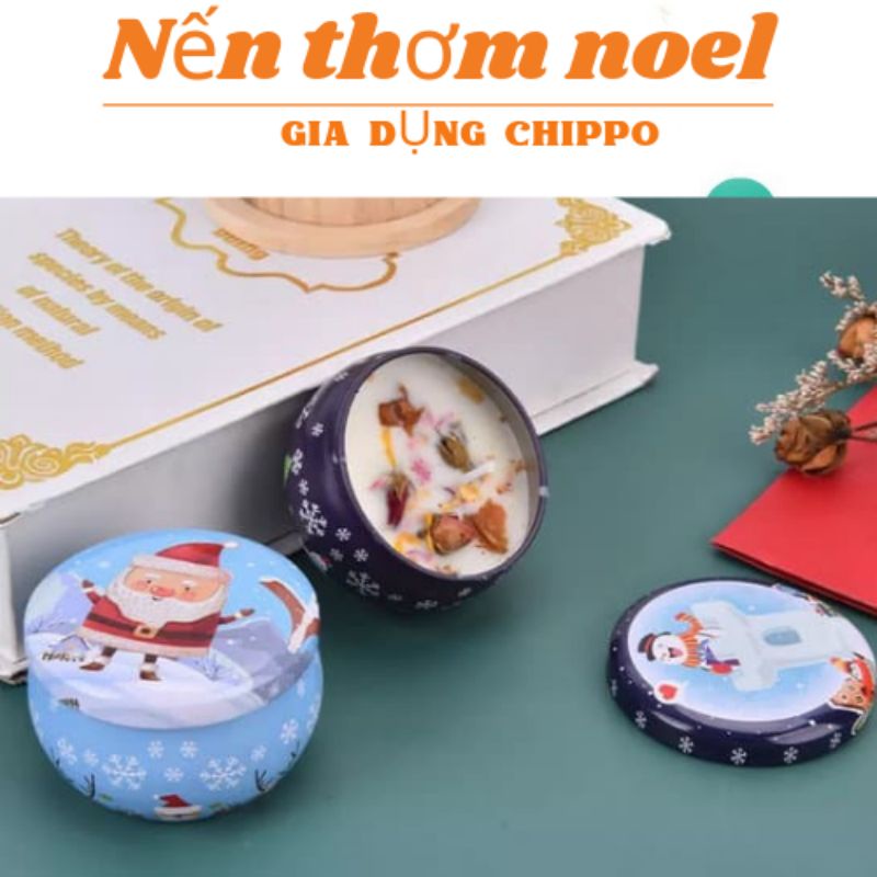 [Set 2 hộp ] nến thơm noel hương hoa thiên nhiên