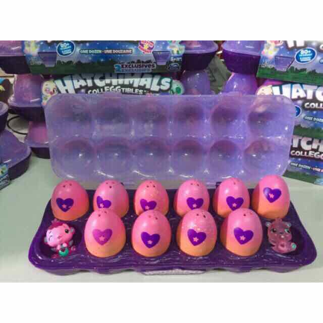 Khay 12 Trứng Hatchimals Ss4 - Hồng Ngôi Sao