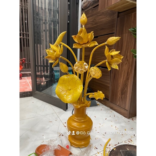 Hoa sen gỗ mít 11 cành cao 70cm đến 90cm do khách chọn